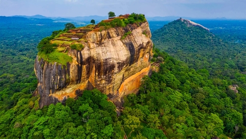 Aerial,View,Of,Sigiriya,Lion's,Rock,,Sigiriya,Or,Sinhagiri,Lion