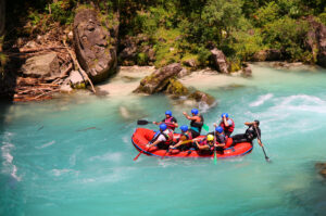 Soca,River,/,Slovenia,-,June,2016:,Rafting,Sports,On